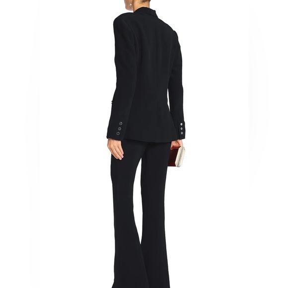 Cushnie Et Ochs Bruna Buckled Black Crepe Blazer - Picture 5 of 6